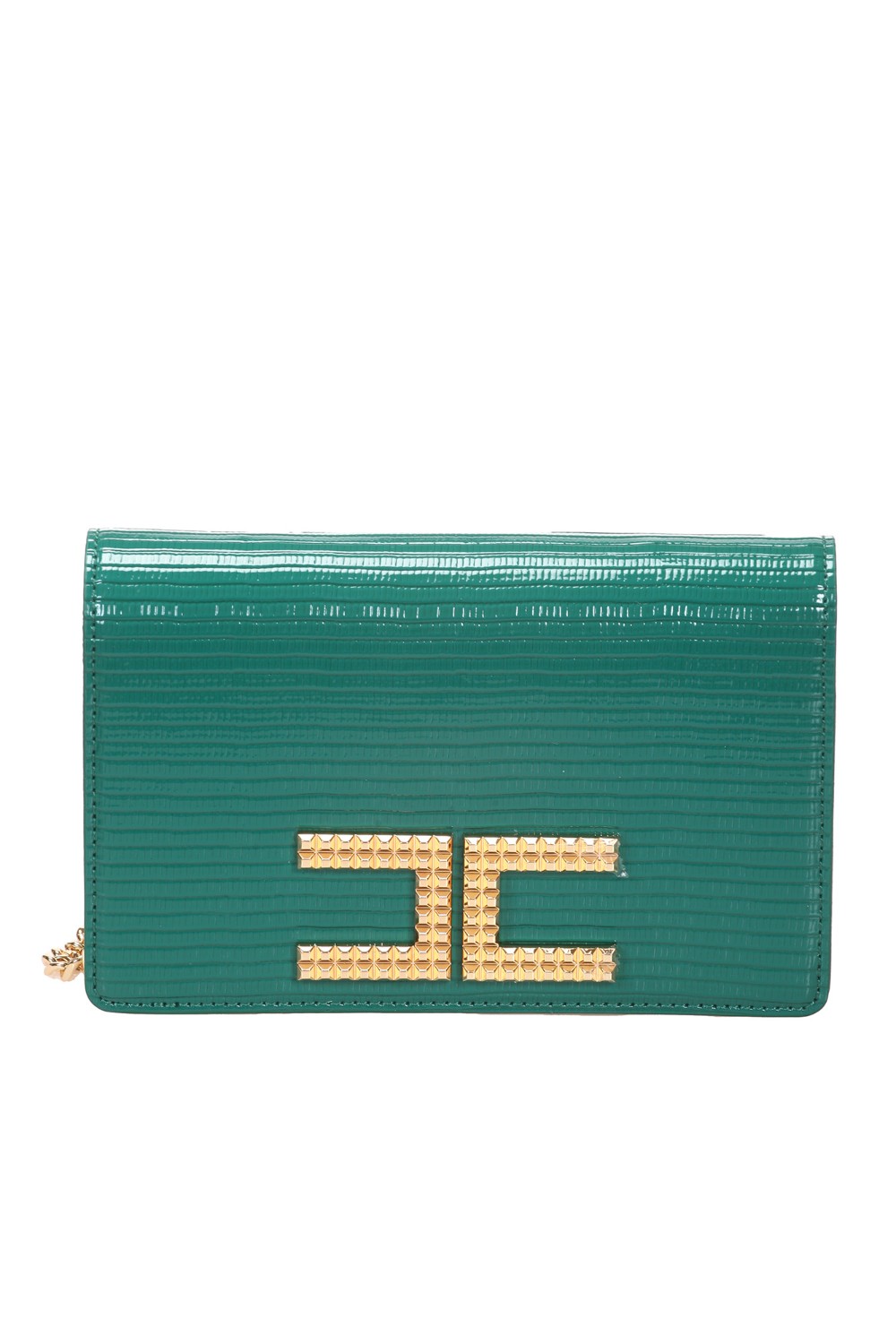shop ELISABETTA FRANCHI Saldi Borsa: Elisabetta Franchi borsa a tracolla effetto lucertolina con logo gold.
Materiale sintetico effetto lucertolina.
Catena groumette in metallo.
Maxi logo borchiato.
Patta frontale.
Misure: l 19 x h 11 x p 3,5 cm.
Composizione: 50% Poiuretanica 50% Poliestere.
Fabbricato in Italia.. BS26A27E2-P26 number 6521997